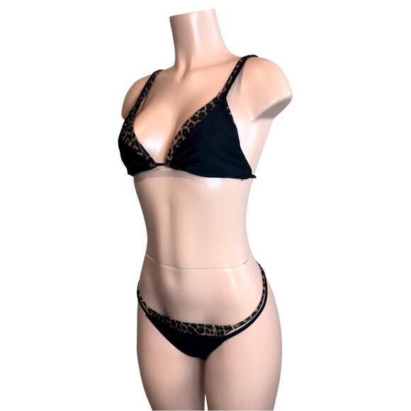 Boutique Double Layered Animal Print Bikini Too XL & Bottom L $99 - Picture 5 of 14